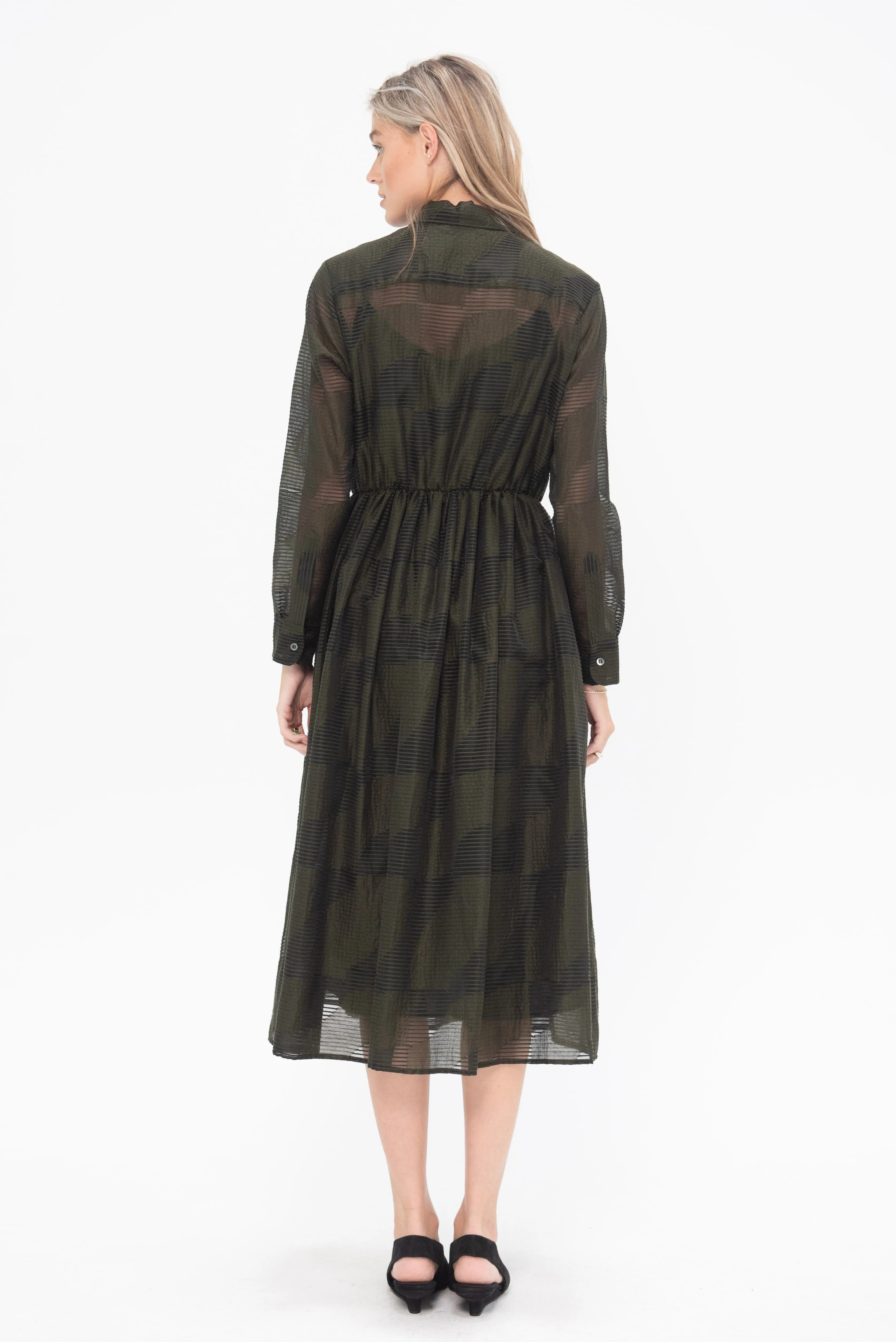 Arriccio Dress, Military Green