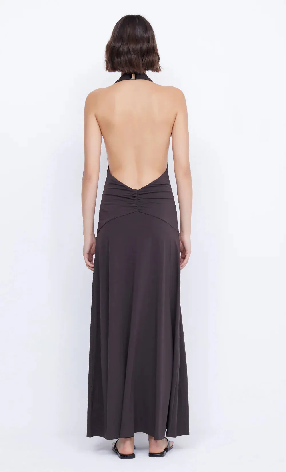 Bec and Bidge Blanche Halter Maxi Dress - Espresso