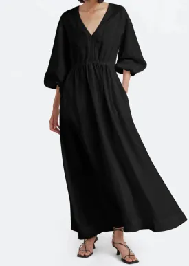 Cynthia V Maxi Dress - Black