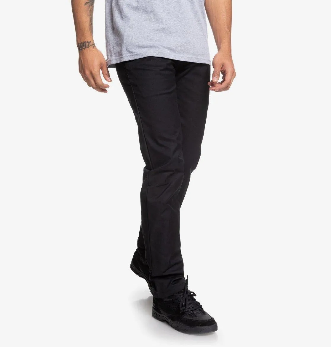 DC Shoes Worker Slim Fit Chino Pants Black