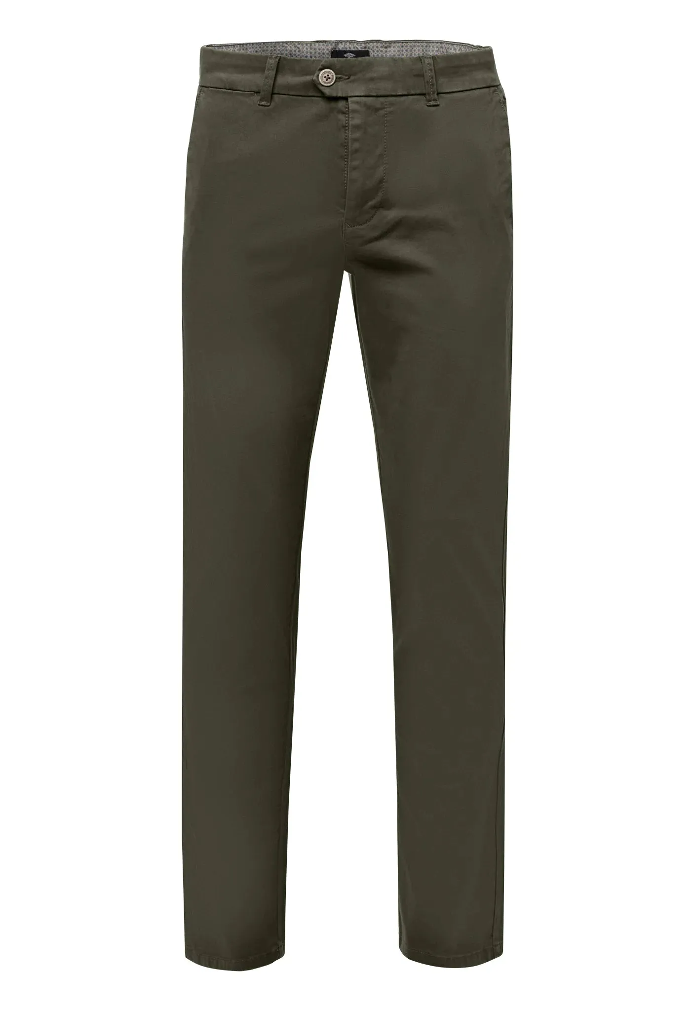 FYNCH HATTON Togo Chino Trousers - Men's Stretch Cotton – Olive