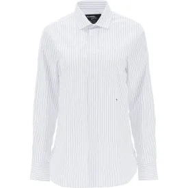 Homme Girls striped poplin shirt