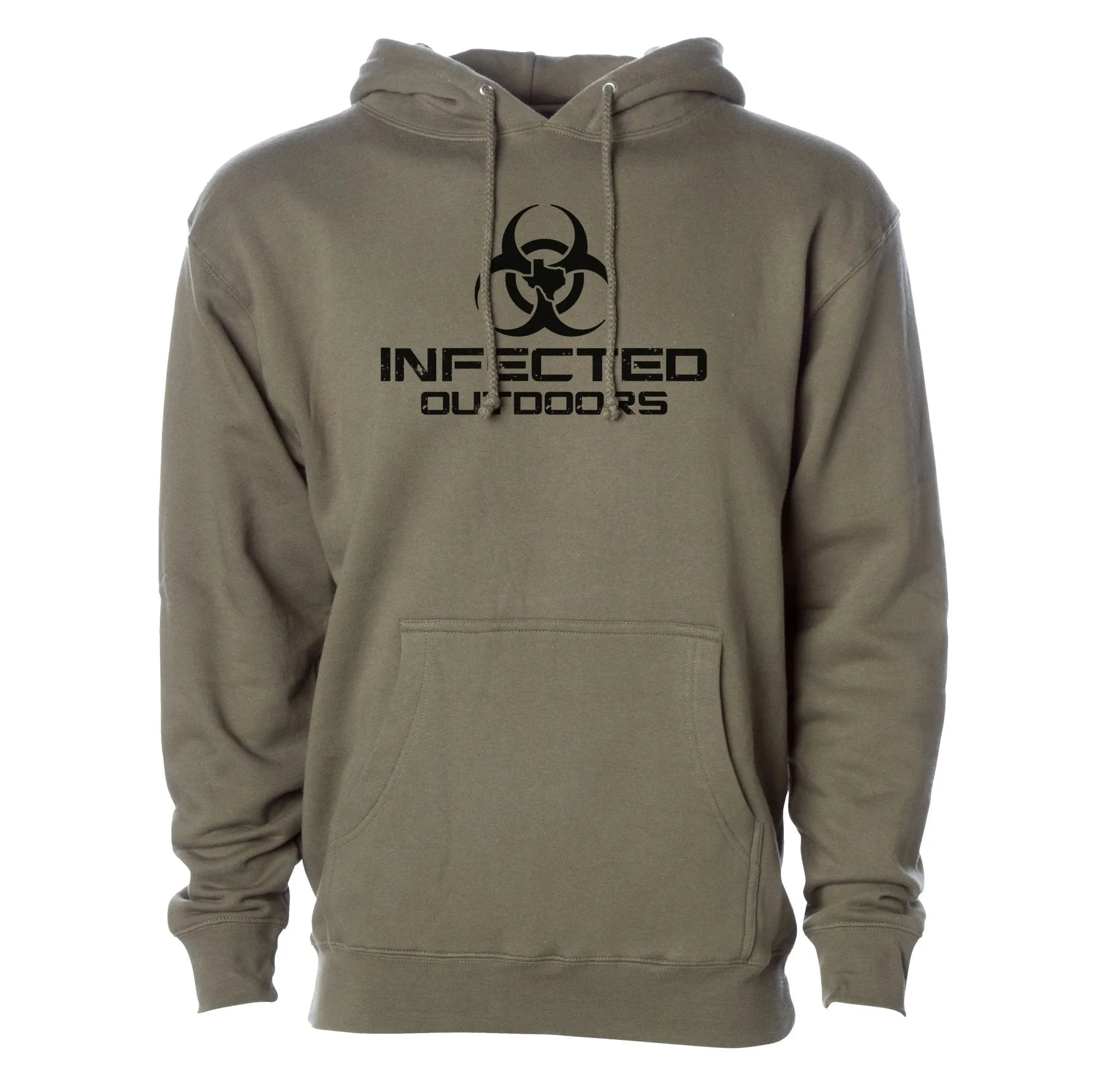 Infected Outdoors Stacked Logo Hoodie