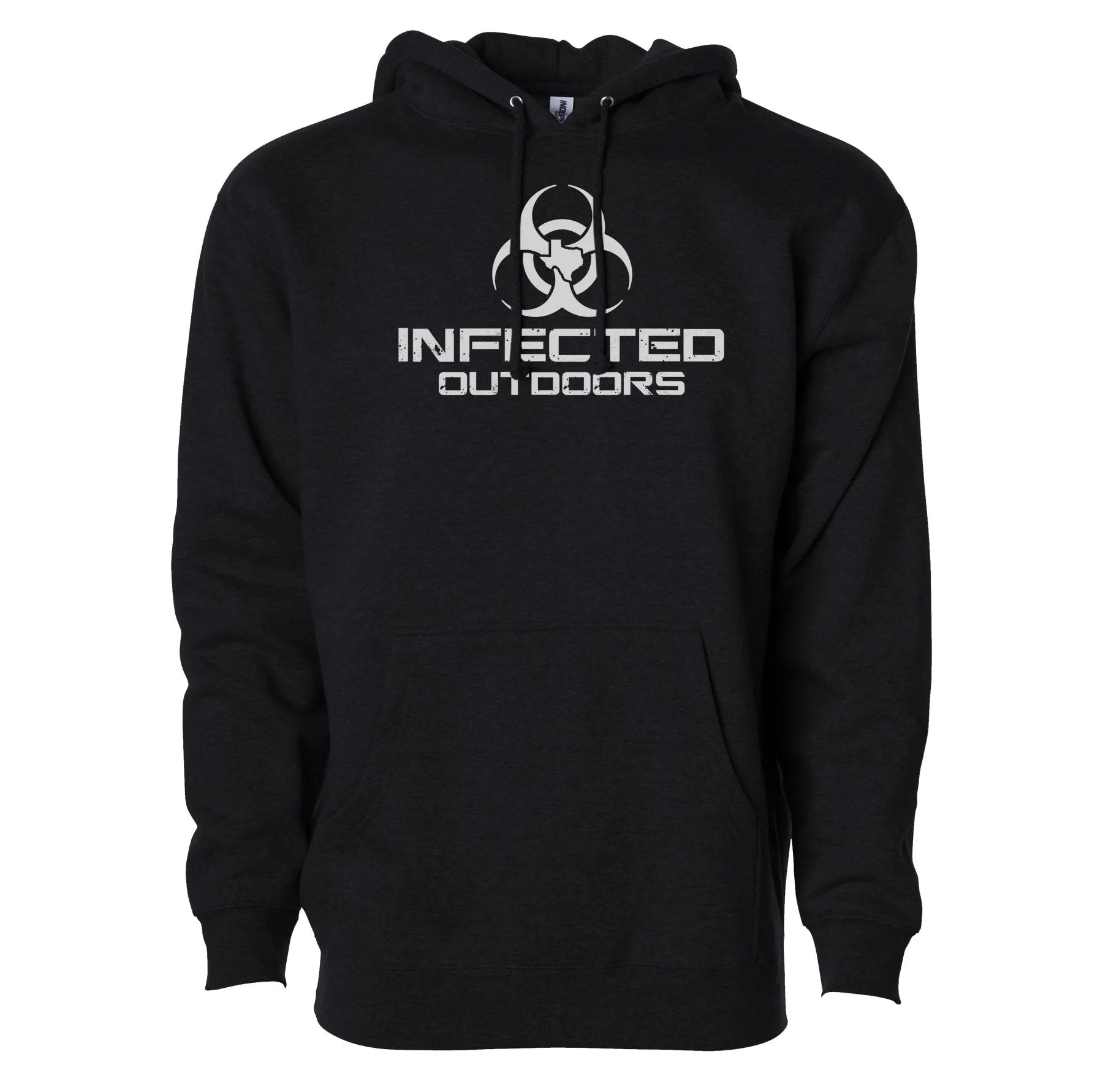 Infected Outdoors Stacked Logo Hoodie