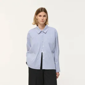 Iwa Blue Striped Poplin Shirt