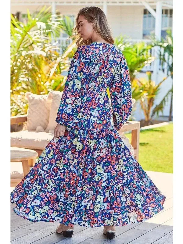 JAASE Carnation Print Teresa Maxi Dress