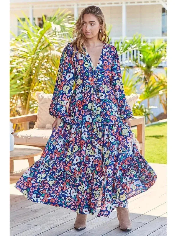 JAASE Carnation Print Teresa Maxi Dress