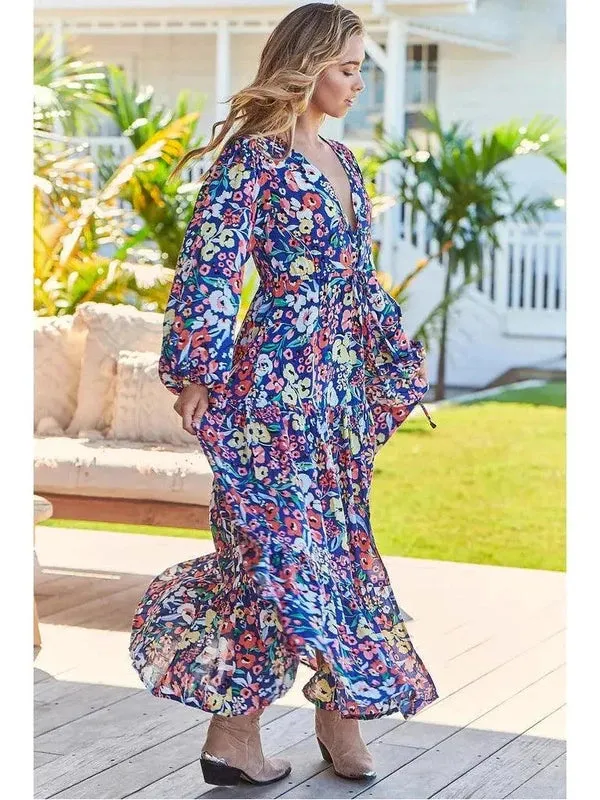 JAASE Carnation Print Teresa Maxi Dress