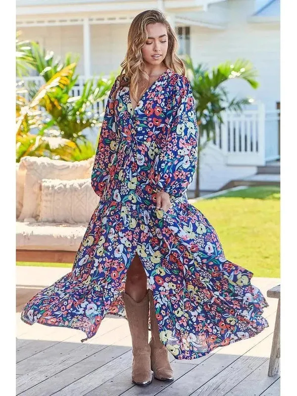 JAASE Carnation Print Teresa Maxi Dress