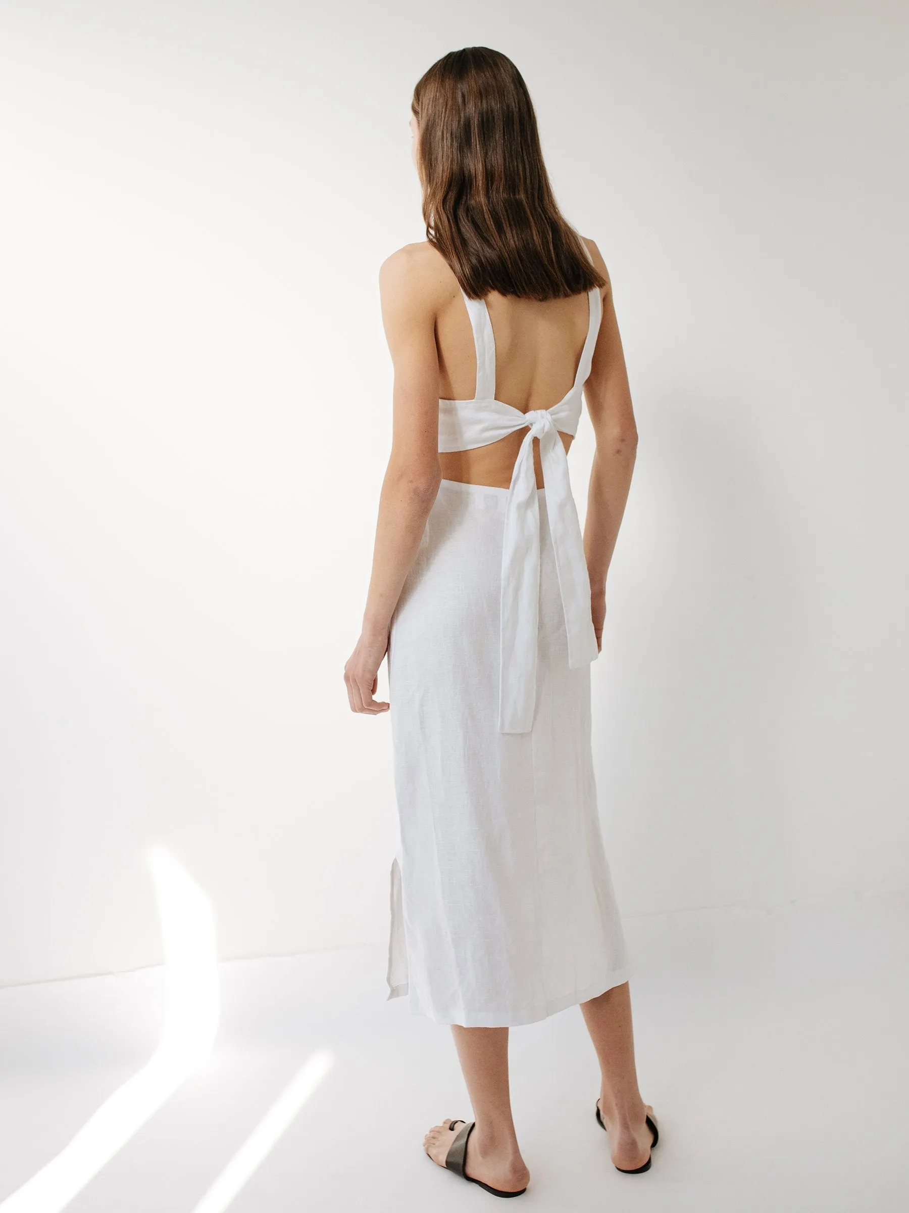 Jac Tied Back Midi Dress