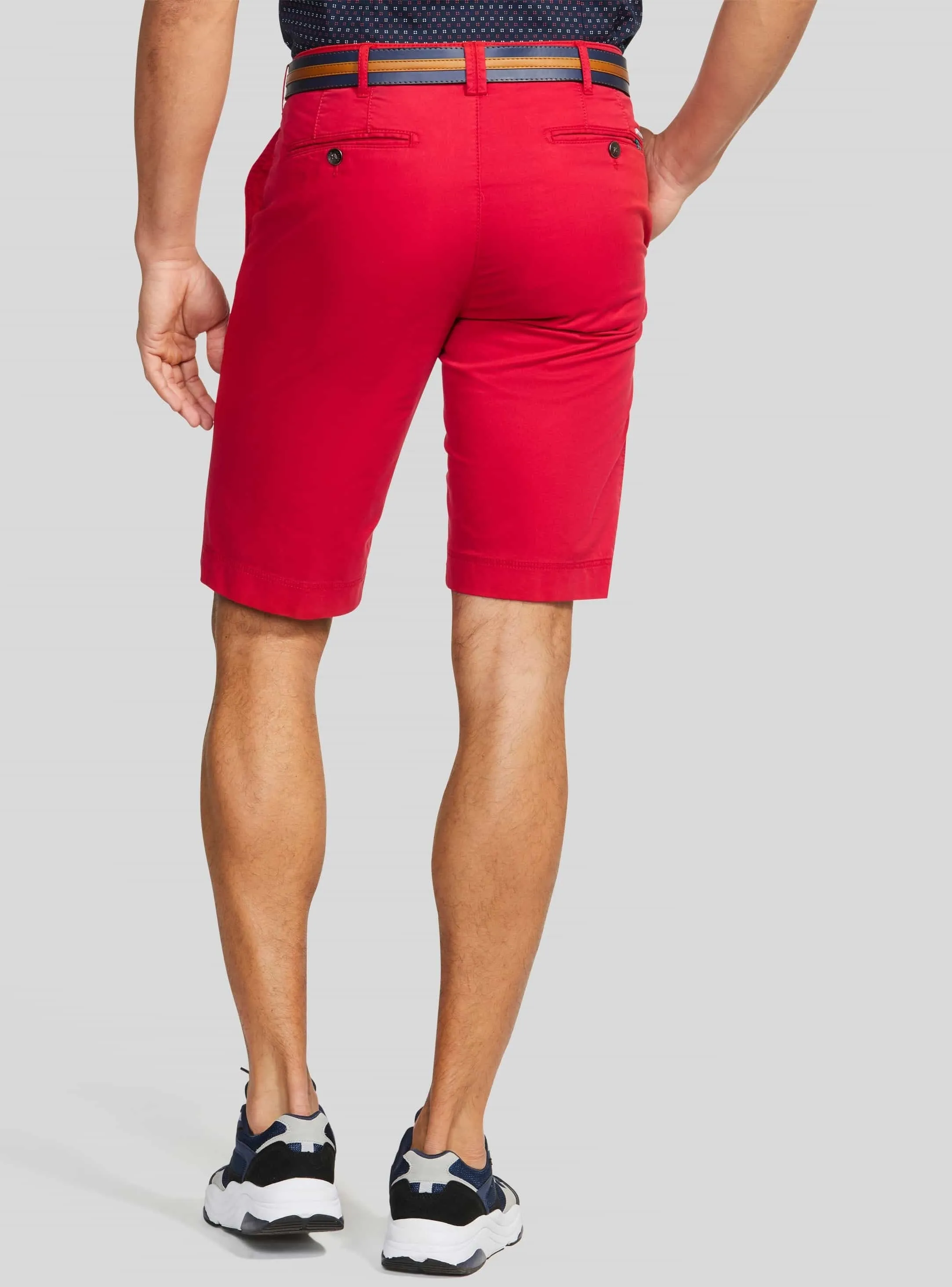 MEYER B-Palma Shorts - Men's Cotton Twill - Red