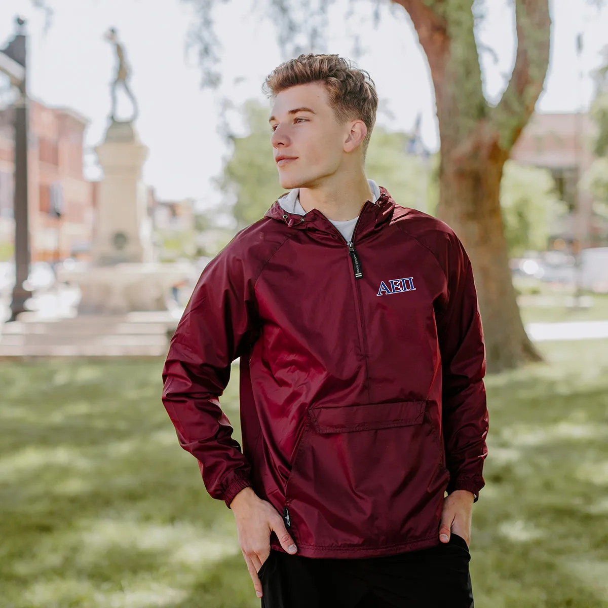 New! AEPi Classic 1/4 Zip Rain Jacket