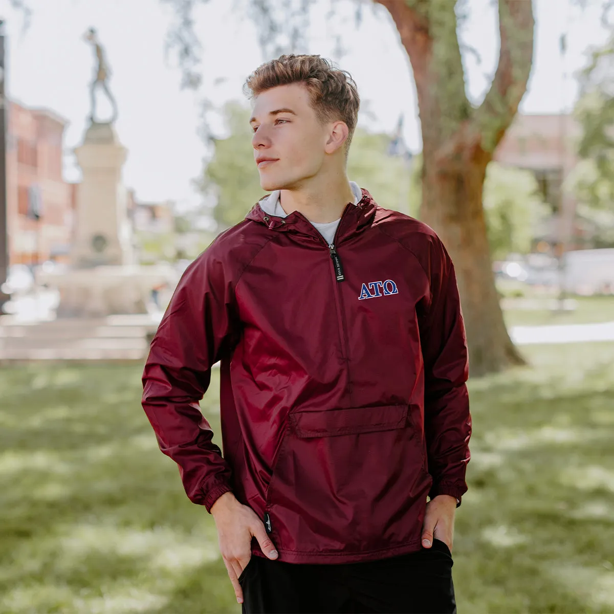 New! ATO Classic 1/4 Zip Rain Jacket