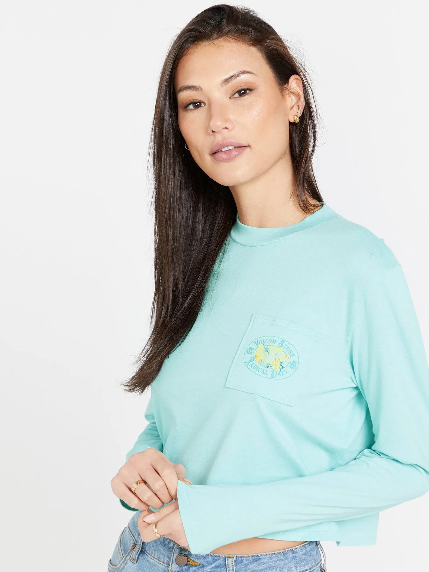 Pocket Dial Long Sleeve Shirt - Glacier Blue