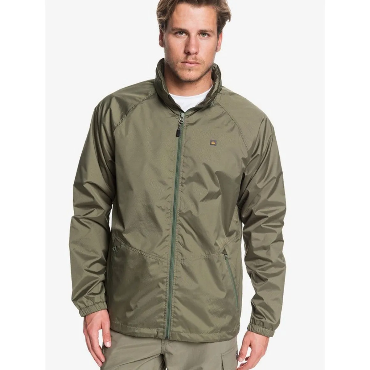 Quiksilver Men's Waterman Shell Shock Water-Resistant Windbreaker