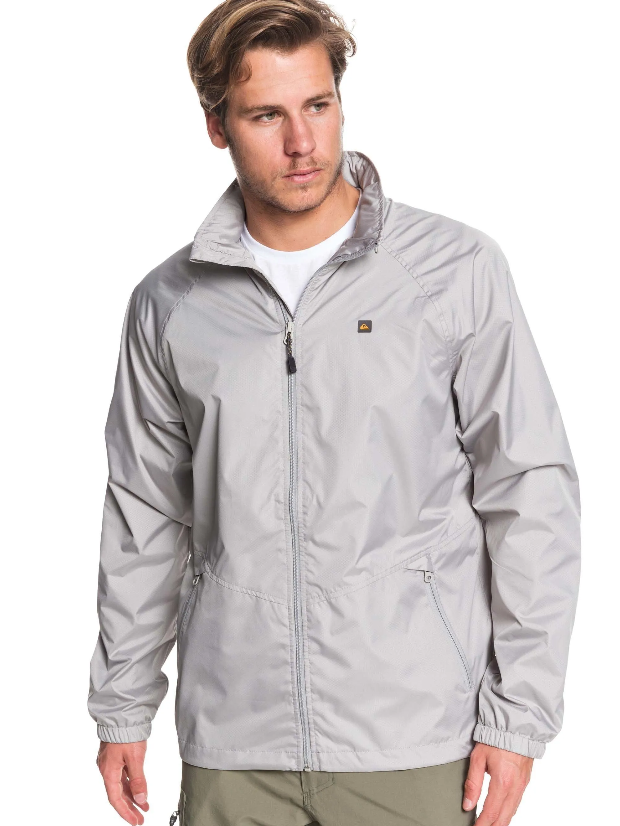 Quiksilver Men's Waterman Shell Shock Water-Resistant Windbreaker