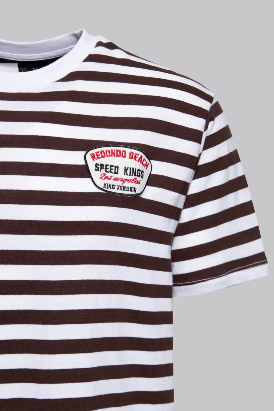 Striped Shirt Speed Kings - Brown & White (Men's Fit)