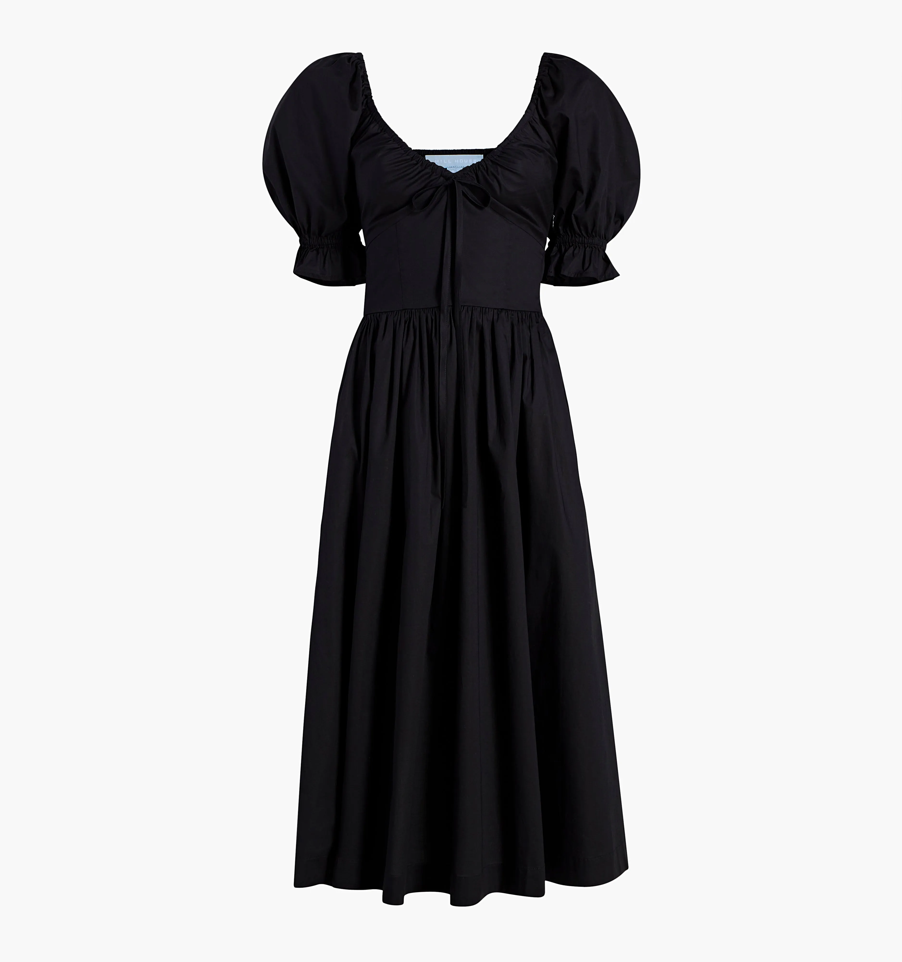 The Ophelia Dress - Black Cotton Voile