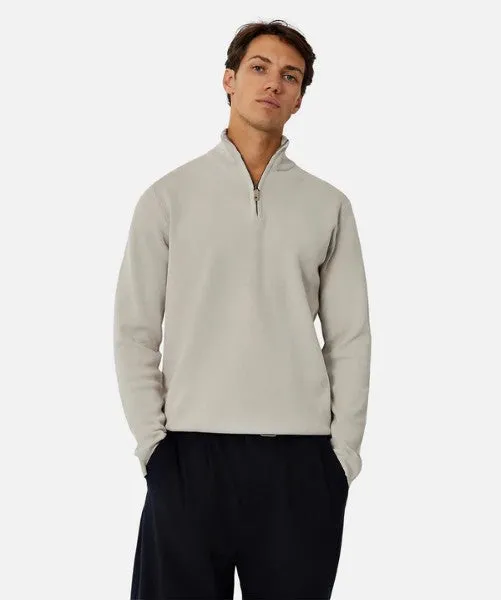 Washed Lakewood Zip Neck Knit