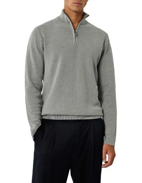 Washed Lakewood Zip Neck Knit