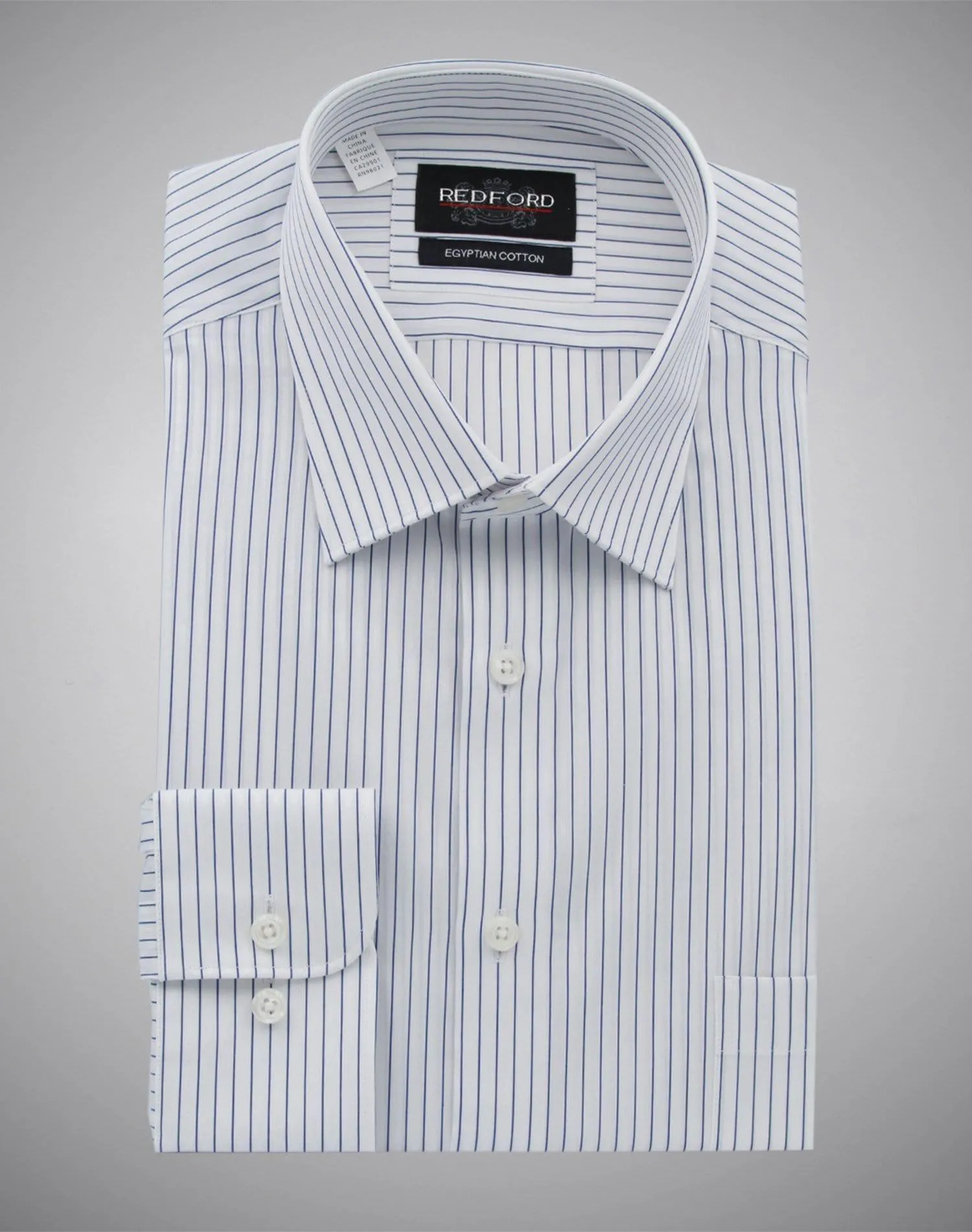 White with Blue Stripe Shirt