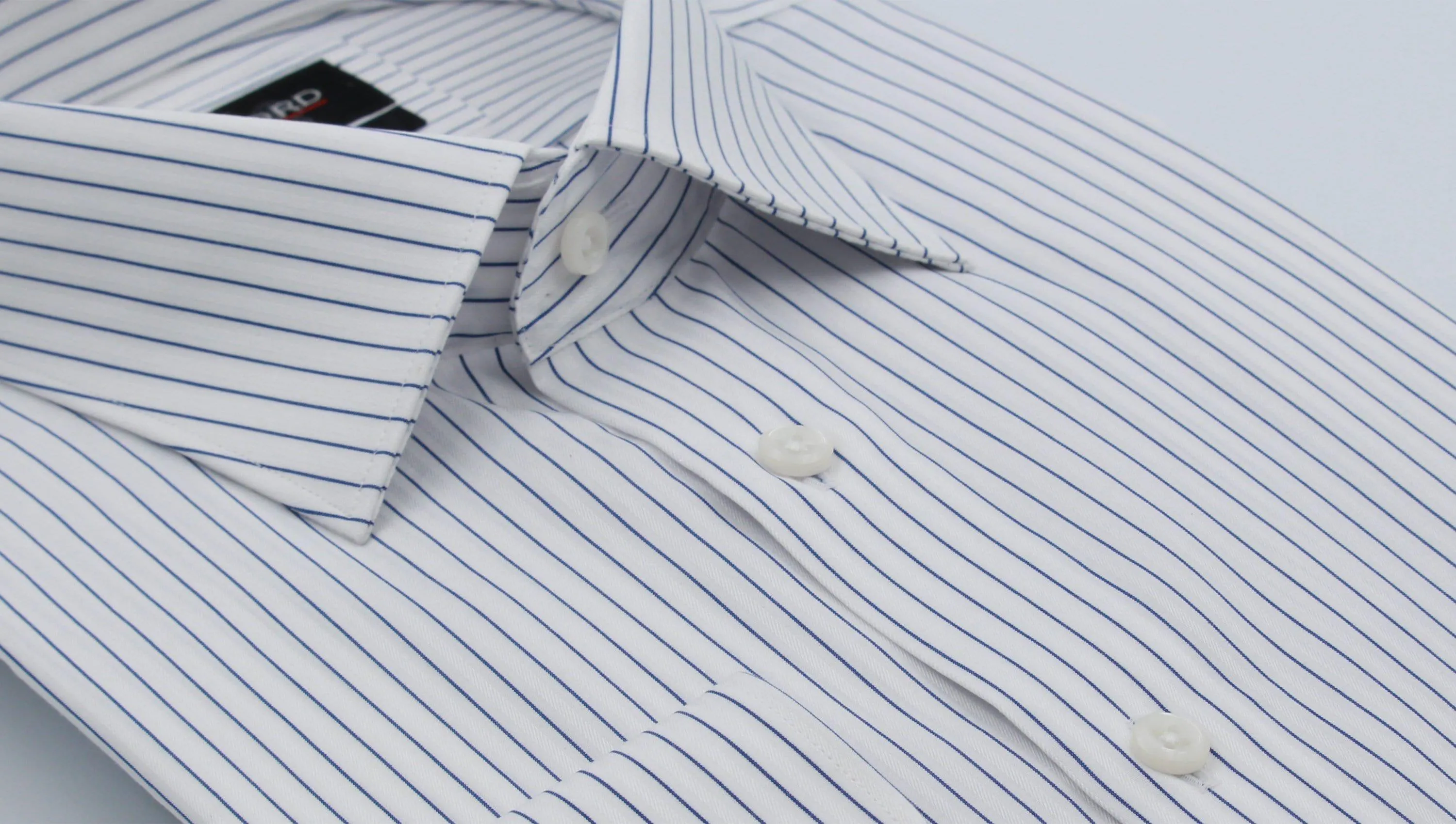 White with Blue Stripe Shirt