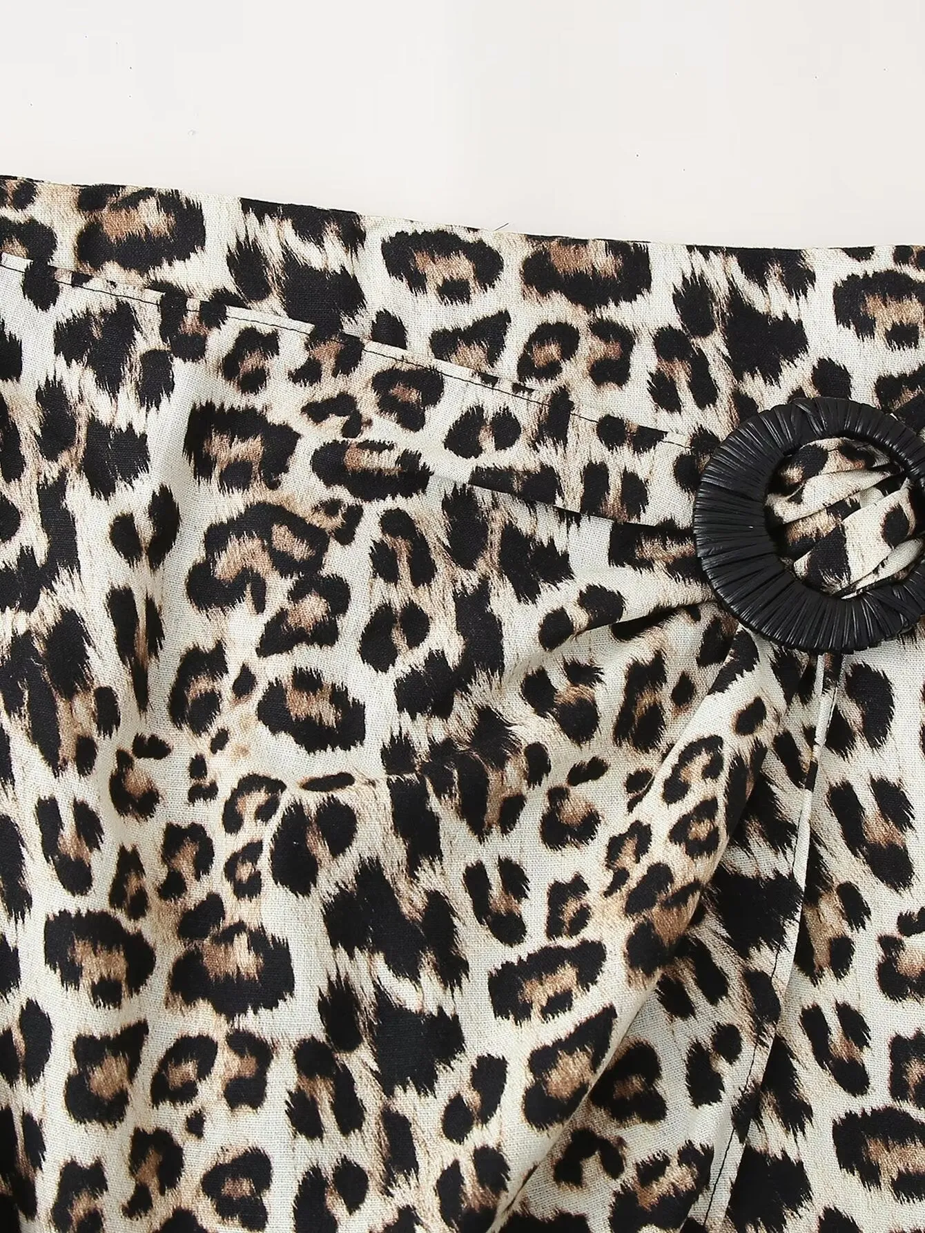 Women Summer Animal Print Midi Skirt