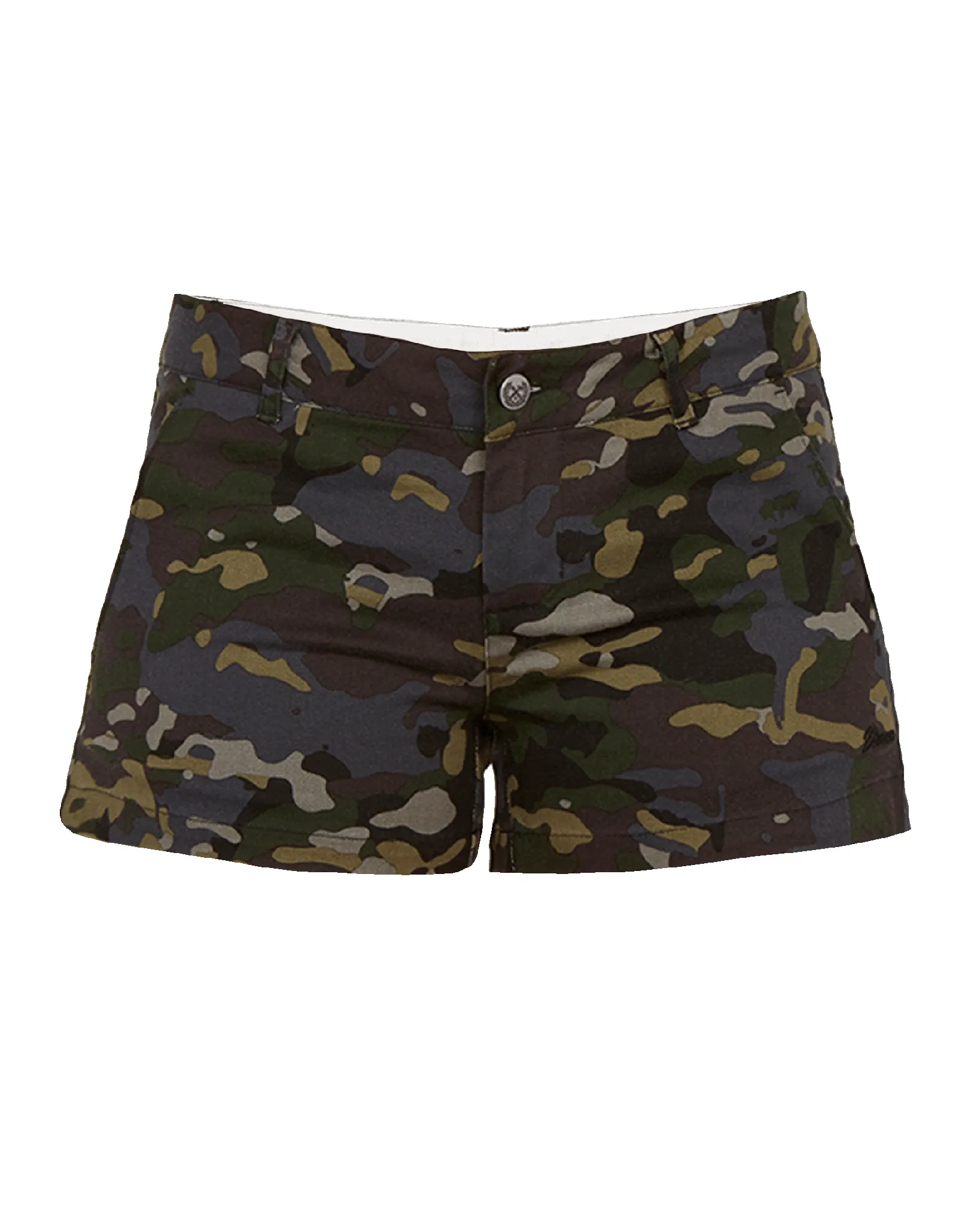 Women's Chino Shorts - Black Camo